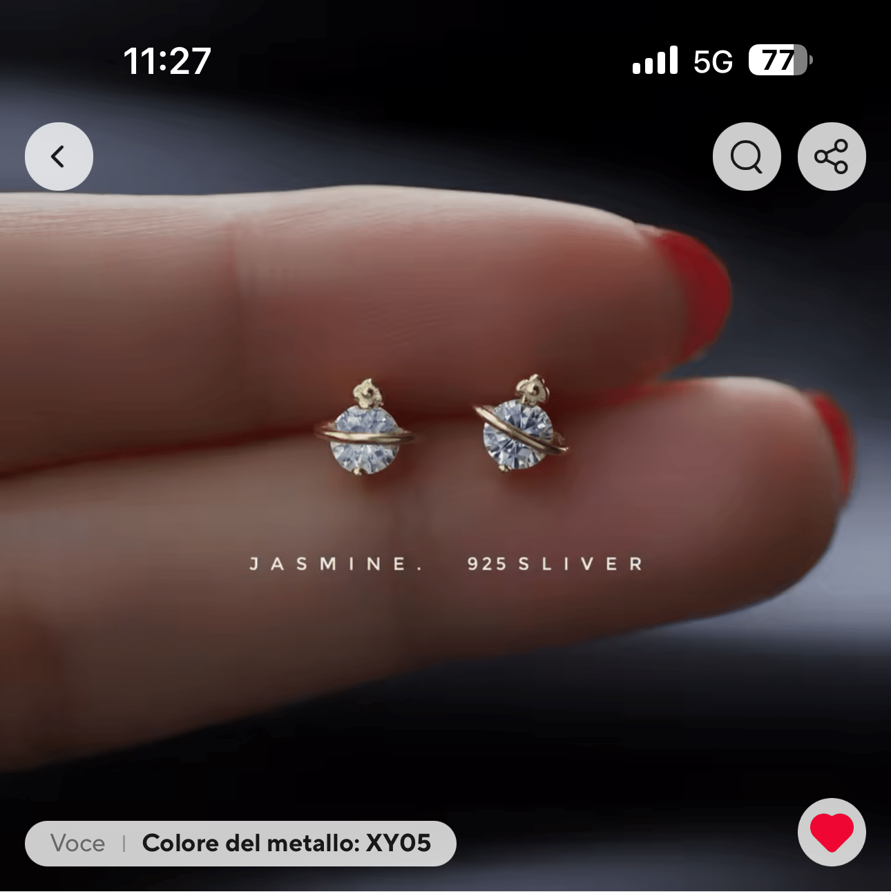 ORECCHINI EMBER - SILVER